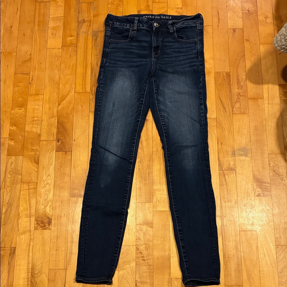 American Eagle Outfitters Women's Dark Blue Jeggings